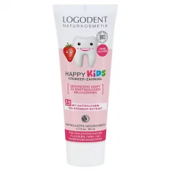 Gel dentaire happy kids BIO fraise sans fluor - 50ml - Logodent