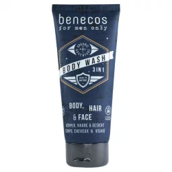 Gel douche & shampooing 3 en 1 homme BIO verveine - 200ml - Benecos