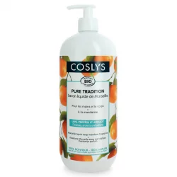Savon liquide de Marseille "pure tradition" BIO olive & mandarine - 1l - Coslys