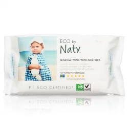 Öko-Baby-Feuchttücher mit Aloe Vera ohne Parfum – 56 Feuchttücher – Naty