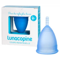 Coupe menstruelle bleue - Taille 2 - 1 pièce - Lunacopine