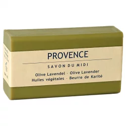 Savon au beurre de karité, olive & lavande 