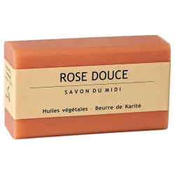 Savon au beurre de karité & rose douce - 100g - Savon du Midi