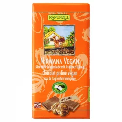 Chocolat vegan fourré au praliné Nirwana BIO - 100g - Rapunzel