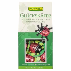 Glückskäfer BIO-Milchschokolade mit Haselnussfüllung - 100g - Rapunzel
