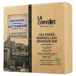 Geschenkbox mit sanften Marseiller BIO-Seifen - La Corvette