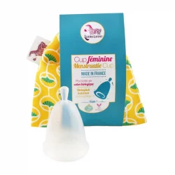 Coupe menstruelle pochette jaune - Taille 1 - 1 pièce - Lamazuna