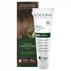 BIO-Pflanzen-Haarfarbe Creme 240 Nougatbraun - 150ml - Logona