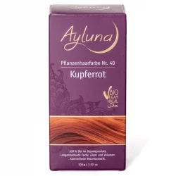 BIO-Pflanzenhaarfarbe Pulver N°40 Kupferrot - 100g - Ayluna