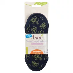 Serviettes hygiéniques lavables BIO Ibis Maxi pour règles fortes - 2 pièces - Anaé