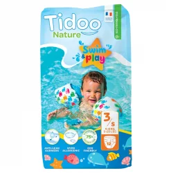 Couches de bains écologiques Taille 3 S 4-9 kg - 12 pièces - Tidoo
