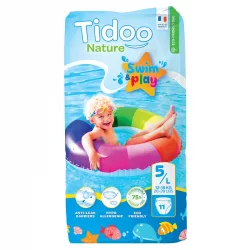 Couches de bains écologiques Taille 5 L 12-18 kg - 11 pièces - Tidoo
