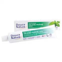 Dentifrice haleine fraîche BIO menthe sans fluor - 75ml - Douce Nature