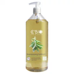 Shampooing fortifiant BIO quinquina, sauge & citron - 1l - Ce'BIO
