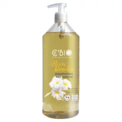 Shampooing & douche BIO fleurs blanches - 1l - Ce'BIO