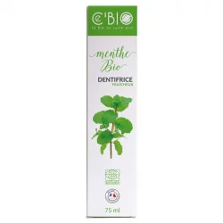 Dentifrice fraîcheur BIO menthe sans fluor - 75ml - Ce'BIO