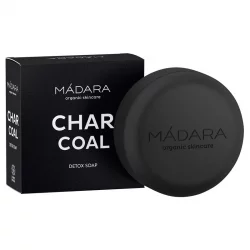 Nährende BIO-Seife Aktivkohle, Schwertlilien & Kiefer - 90g - Mádara Charcoal