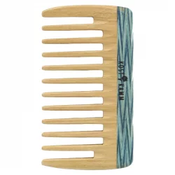 Mini-peigne de poche en bois coloré denture large - Kost Kamm