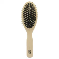 Brosse ovale en hêtre & picots droits en bois 9 rangées - Kost Kamm