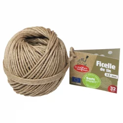 Ficelle de Lin 1mm blanc - Filoche et Ficelle