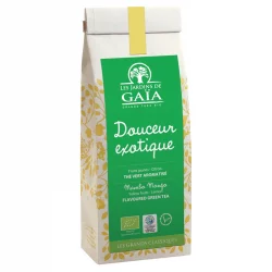 Douceur exotique thé vert fruits jaunes BIO - 100g - Les Jardins de Gaïa