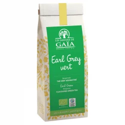 Earl grey vert thé vert aromatisé à la bergamote BIO - 100g - Les Jardins de Gaïa