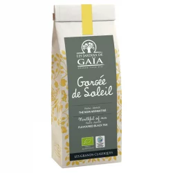 Gorgée de Soleil thé noir aromatisé à la pêche & abricot BIO - 100g - Les Jardins de Gaïa