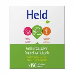 Ökologisches Geschirrspülpulver Zitrone - 150 Waschgänge - 3kg - Held