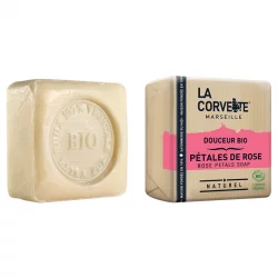 Savon douceur BIO pétales de rose - 100g - La Corvette