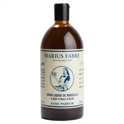 Savon liquide de Marseille sans parfum - 1l - Marius Fabre Nature
