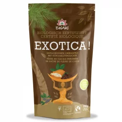 BIO-Kakaobohnennuggets Exotica mit Kokoszuckerumhüllung - 100g - Iswari Weisheit der Natur