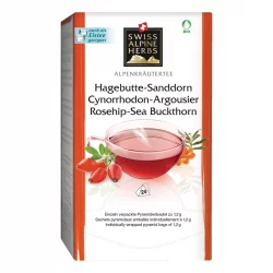BIO-Kräutertee Hagebutte & Sanddorn - 24 Teebeutel - Swiss Alpine Herbs