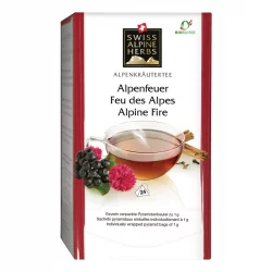 BIO-Kräutertee Alpenfeuer - 24 Teebeutel - Swiss Alpine Herbs