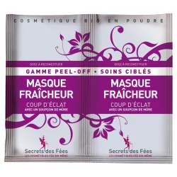 Frische BIO-Gesichtsmaske Frischekick Brombeere - 16g - Secrets des Fées