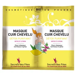 Masque cuir chevelu purifiant BIO ortie & citron - 16g - Secrets des Fées