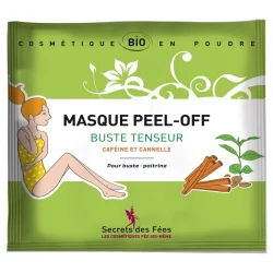 Masque peel-off buste tenseur BIO caféine & cannelle - 30g - Secrets des Fées