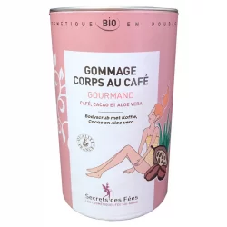 Gommage corps gourmand BIO café, cacao & aloe vera - 200g - Secrets des Fées
