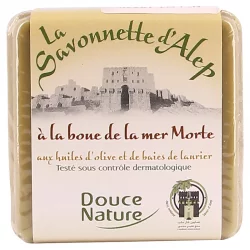 Kleine Alepposeife mit dem Schlamm des Toten Meeres - 100g - Douce Nature