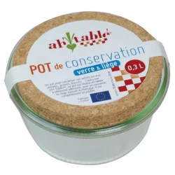 Konservenglas 300ml mit Korkdeckel - 1 Stück - ah table !