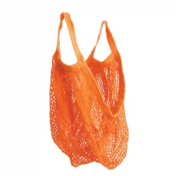 Einkaufsnetz mit kurzen Henkeln orange aus Bio-Baumwolle - ah table !