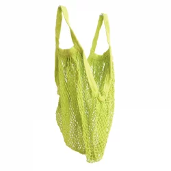 Einkaufsnetz mit kurzen Henkeln grün aus Bio-Baumwolle - ah table !