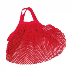 Einkaufsnetz mit kurzen Henkeln rot aus Bio-Baumwolle - ah table !