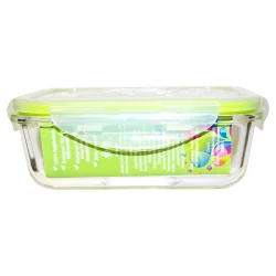 Grosse Lunch Box aus Glas mit Deckel - 1l - Dora's