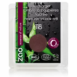Recharge Fard à paupières nacré BIO N°118 Prune - 3g - Zao Make-up