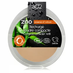 Nachfüller Kompaktpuder Rosa Beige N°302 BIO - 9g - Zao