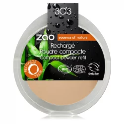 Recharge Poudre compacte BIO N°303 Brun beige - 9g - Zao Make-up