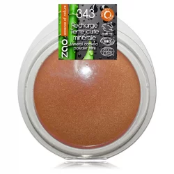 Recharge Terre cuite minérale BIO N°343 Bronze doré - 15g - Zao Make-up