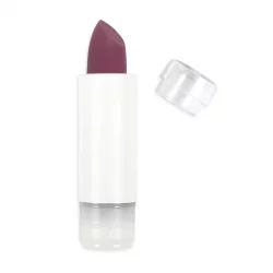 Recharge Rouge à lèvres soft touch mat BIO N°437 Aubergine - 3,5g - Zao Make-up