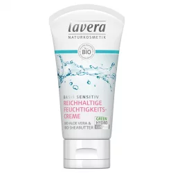 Crème hydratante riche BIO aloe vera & beurre de karité - 50ml - Lavera Basis Sensitiv