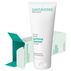 Gel nettoyant purifiant sans parfum BIO aloe vera - 100ml - Santaverde